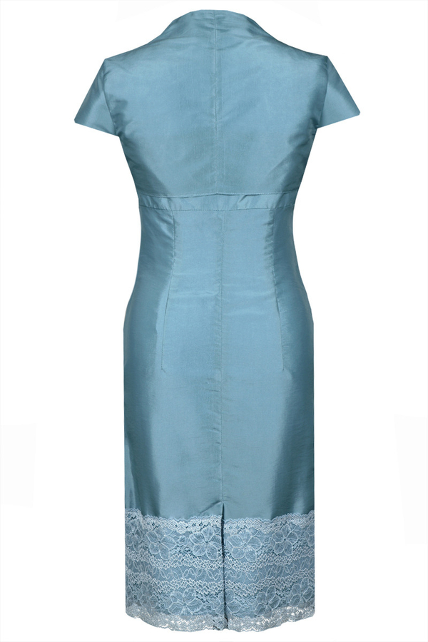 Sukienka FSU178 BŁEKITNY CIEMNY