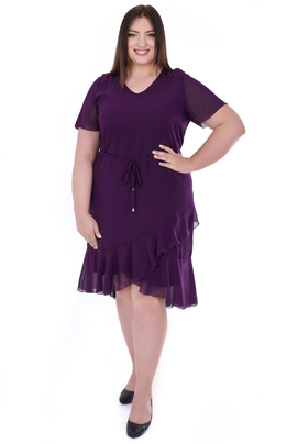 Sukienka FSU1076 BAKŁAŻAN