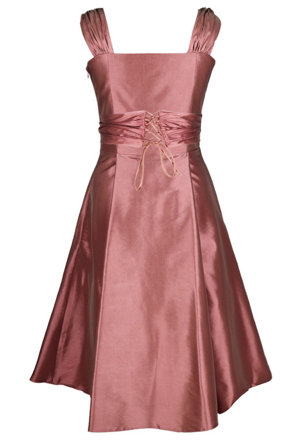 Sukienka FSU135 RÓŻOWY-CEGLASTY