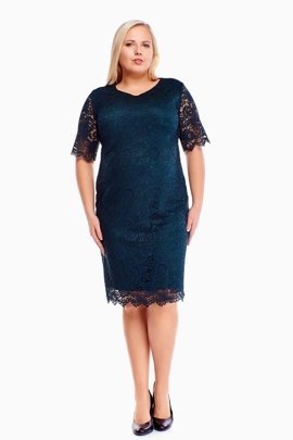 Sukienka FSU1013 ZIELONY CIEMNY