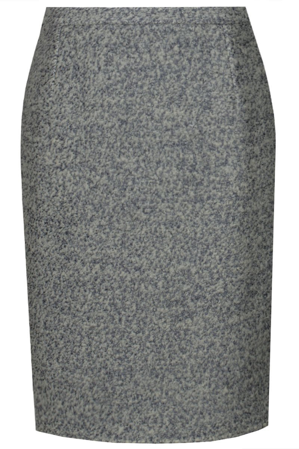 Spódnica FSP641 SZARY JASNY melanż