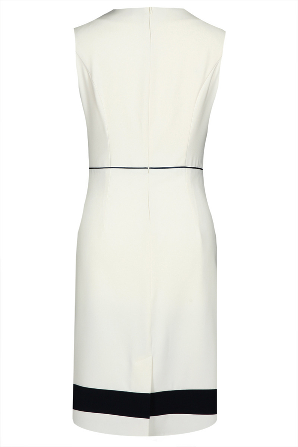 Sukienka FSU681 EKRI GRANATOWY