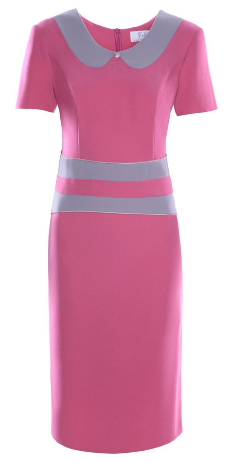 Dress FSU273 RASPBERRY DARK BEIGE