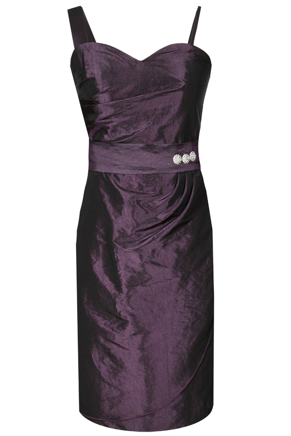 Sukienka FSU179 ŚLIWKOWY CIEMNY