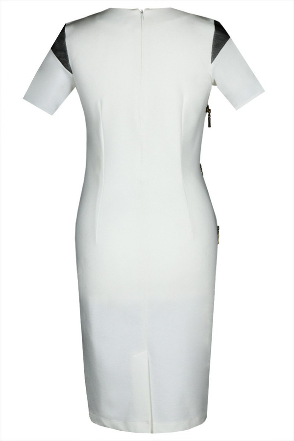 Sukienka FSU349 EKRI CZARNY