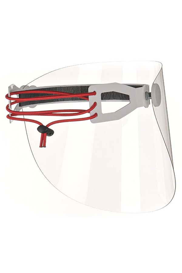 Pakiet 5 szt. Przyłbica ochronna uchylna wielokrotnego użytku CZERWONY