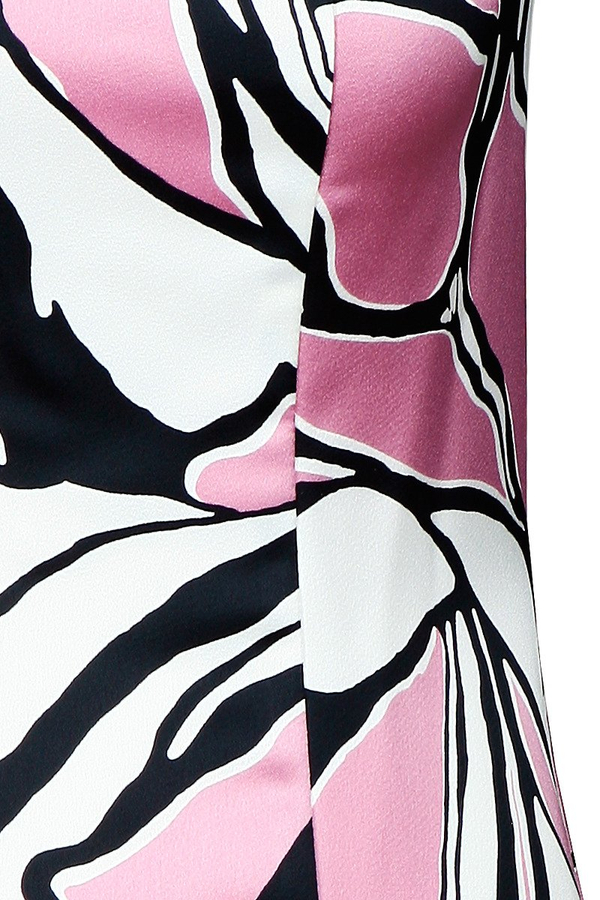 Sukienka FSU915 EKRI + RÓZOWY