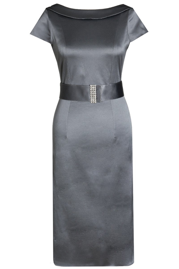 Sukienka FSU199 SZARY CIEMNY