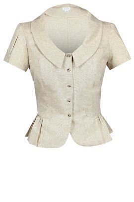 Żakiet FZA676 SZAMPAN + ZŁOTA NIĆ