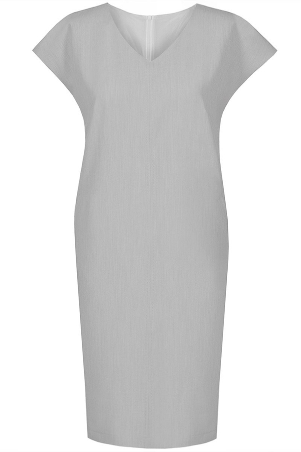 Sukienka FSU865 SZARY JASNY