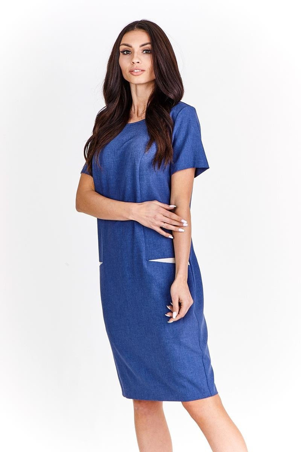 Sukienka FSU1012 JEANSOWY CIEMNY