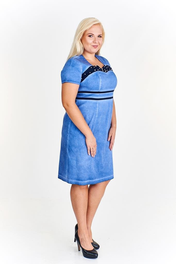Sukienka FSU944 JEANSOWY jeans