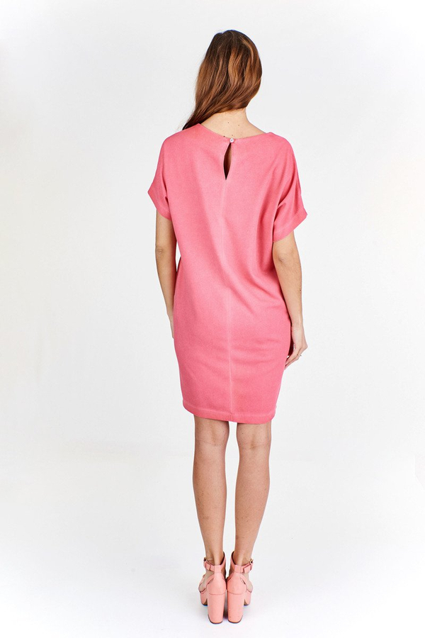 Sukienka FSU766 MALINOWY CUKIERKOWY jeans