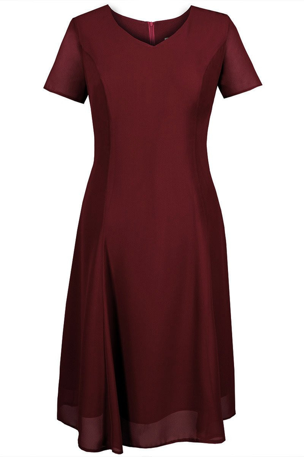 Sukienka FSU1047 BORDOWY