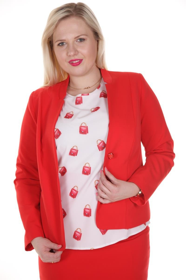 Żakiet FZA872  CZERWONY