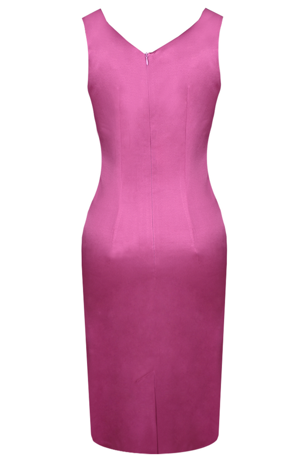 Sukienka FSU189 AMARANTOWY ŚREDNI