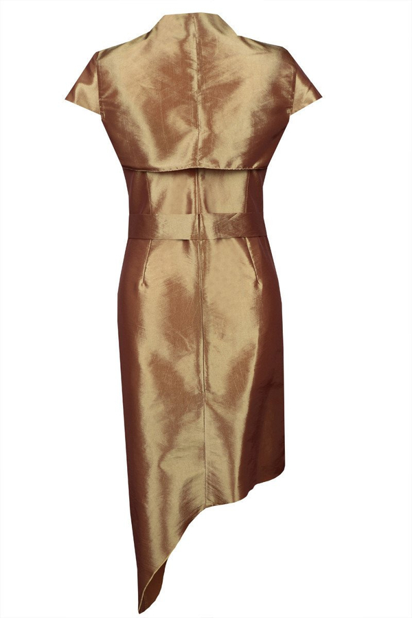 Sukienka FSU155 ZŁOTO STARE