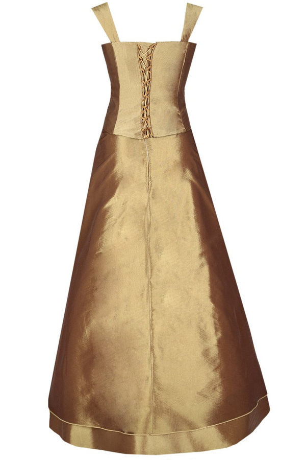 Sukienka FSU059 EKRI CIEMNY