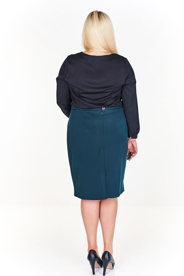 Spódnica FSP641 ZIELONY CIEMNY