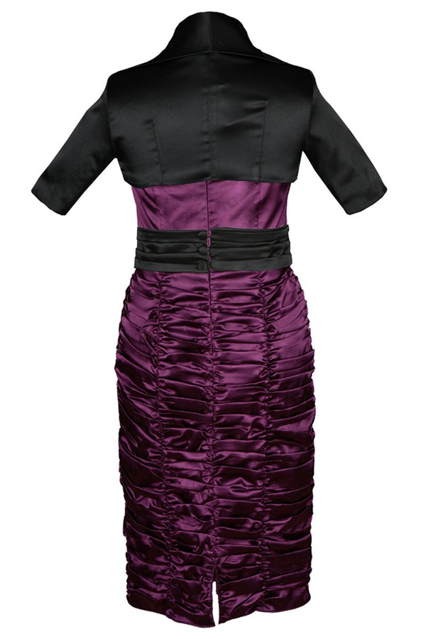 Sukienka FSU190 PURPUROWY