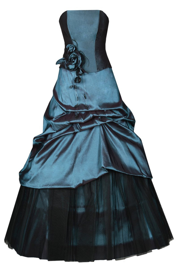 Sukienka FSU038 NIEBIESKI MORSKI