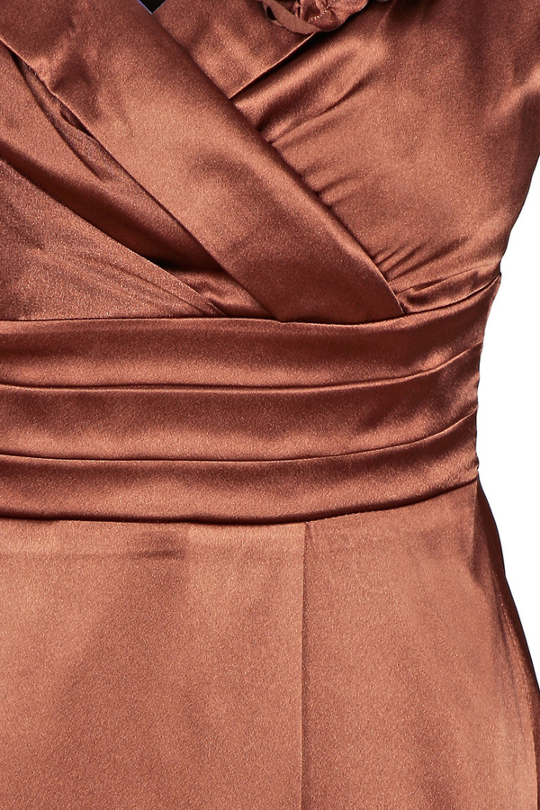 Sukienka FSU1103 CZEKOLADOWY CIEMNY