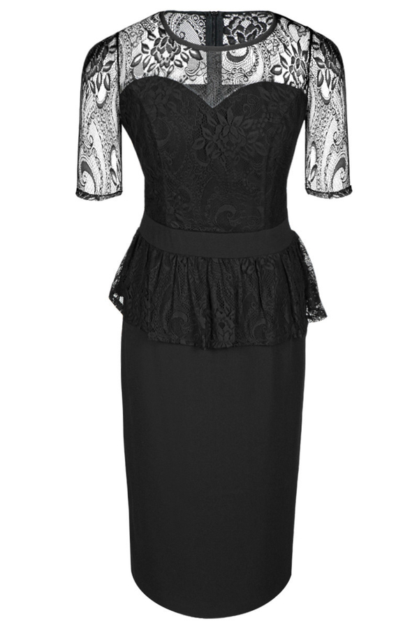 Sukienka FSU656 CZARNY