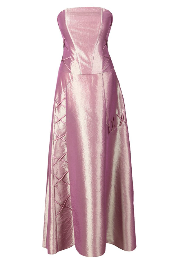 Sukienka FSU087 RÓŻOWY BRUDNY