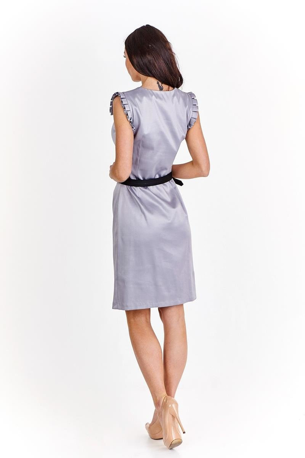 Sukienka FSU227 SZARY JASNY