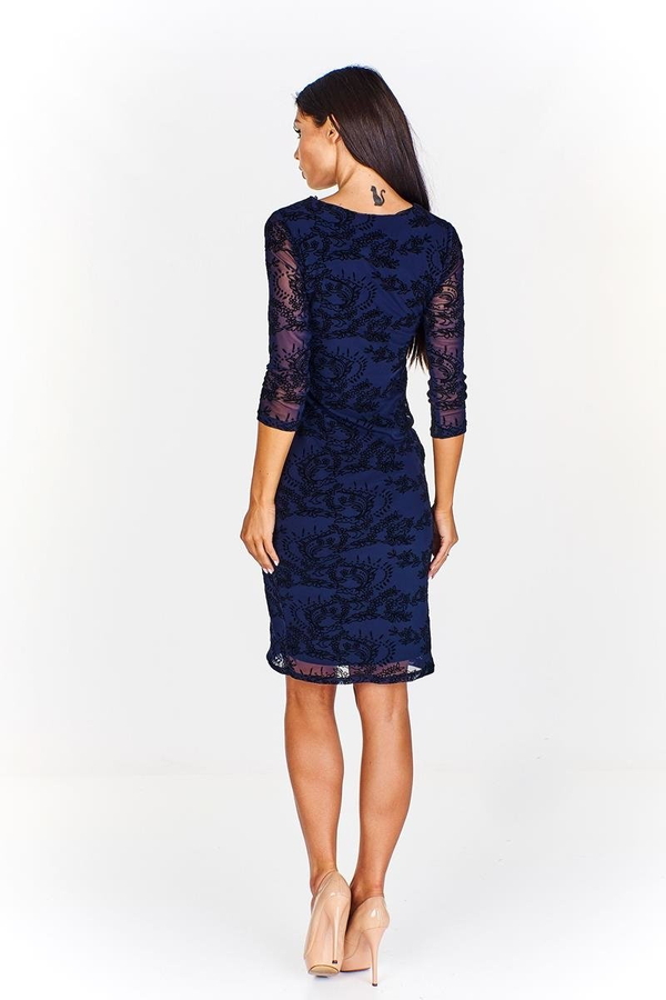 Sukienka FSU764 GRANATOWY