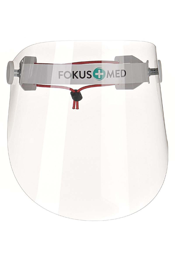 Pakiet 5 szt. Przyłbica ochronna uchylna wielokrotnego użytku CZERWONY