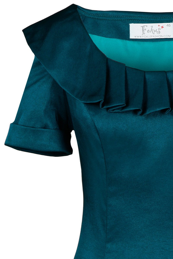 Sukienka FSU214 NIEBIESKI MORSKI