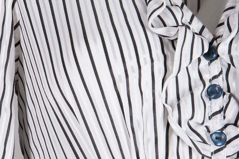 Sukienka FSU455 GRANATOWY BIAŁY