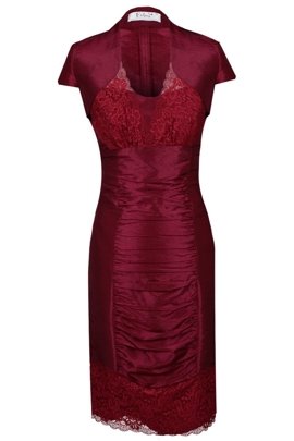 Sukienka FSU178 RUBINOWY