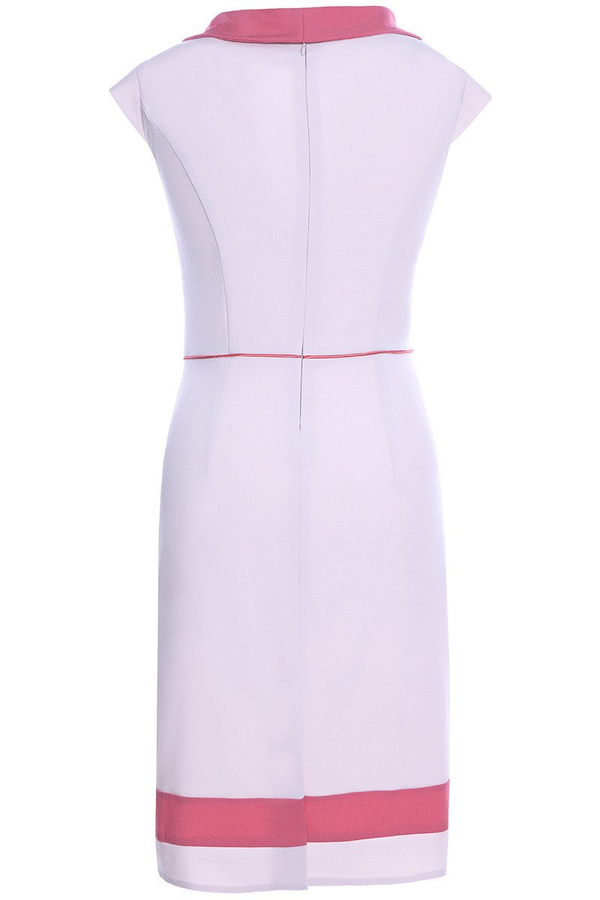 Sukienka FSU343 BEŻOWY MALINOWY CUKIERKOWY