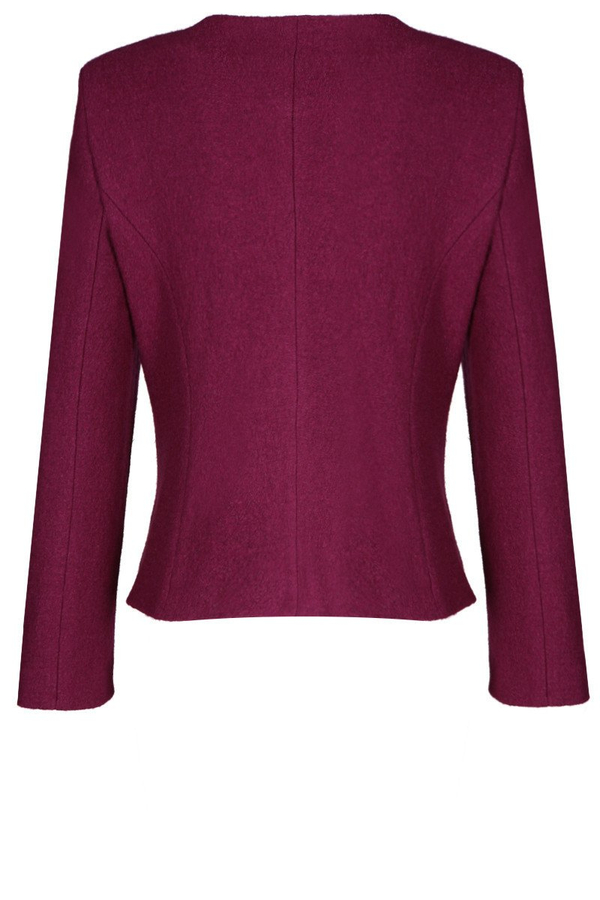 Żakiet FZA449 AMARANTOWY CIEMNY