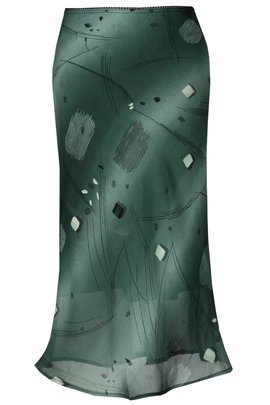 Spódnica FSP771 ZIELONY CIEMNY