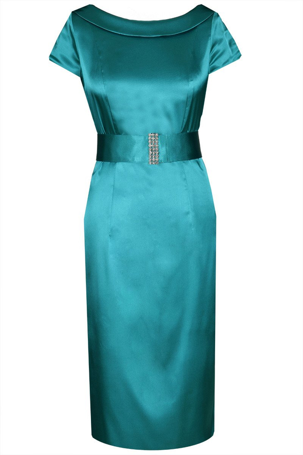 Sukienka FSU199 NIEBIESKI MORSKI