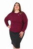 Bluzka FBZ1021 BORDOWY melanż
