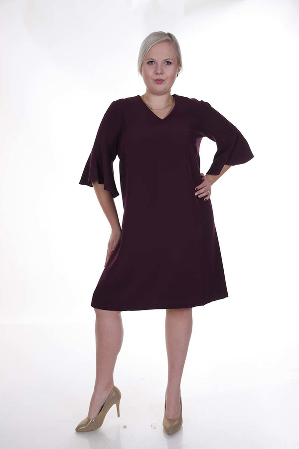 Sukienka FSU879 BAKŁAŻAN