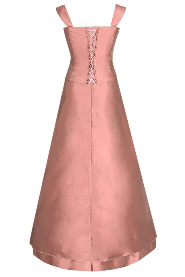 Sukienka FSU059 EKRI CIEMNY