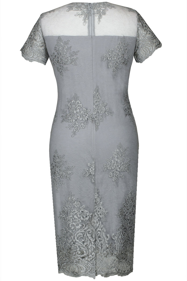 Sukienka FSU863  SZARY JASNY