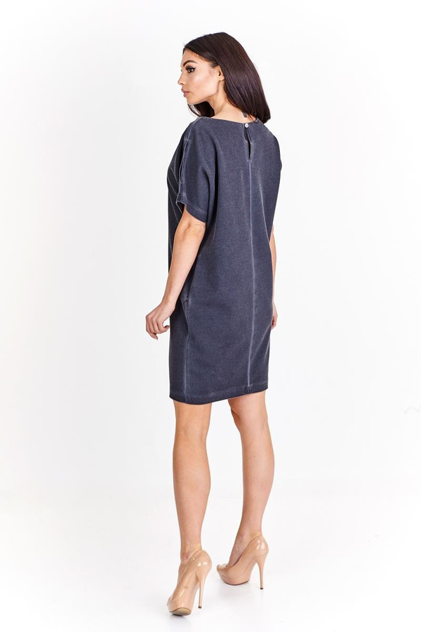 Sukienka FSU766 CZARNY jeans