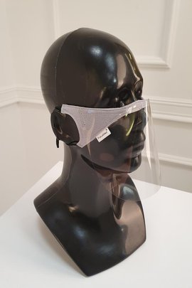 Półprzyłbica FokusMed mini przyłbica maska ochronna SZARY JASNY