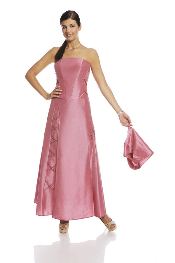 Sukienka FSU087 RÓŻOWY CIEMNY