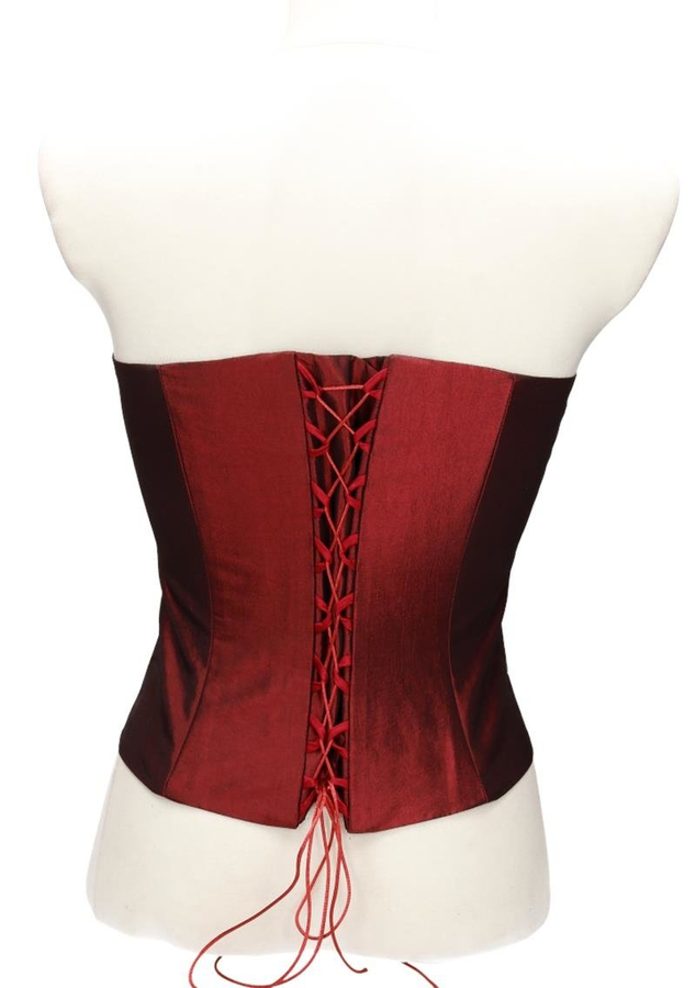 Gorset FGR082  BAKŁAŻAN tafta