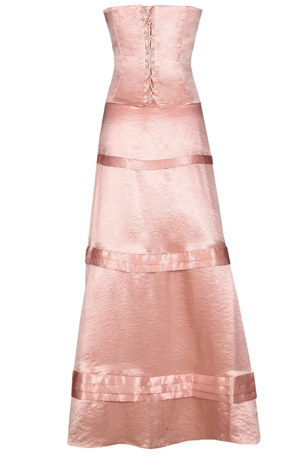 Sukienka FSU073 ŁOSOSIOWY JASNY