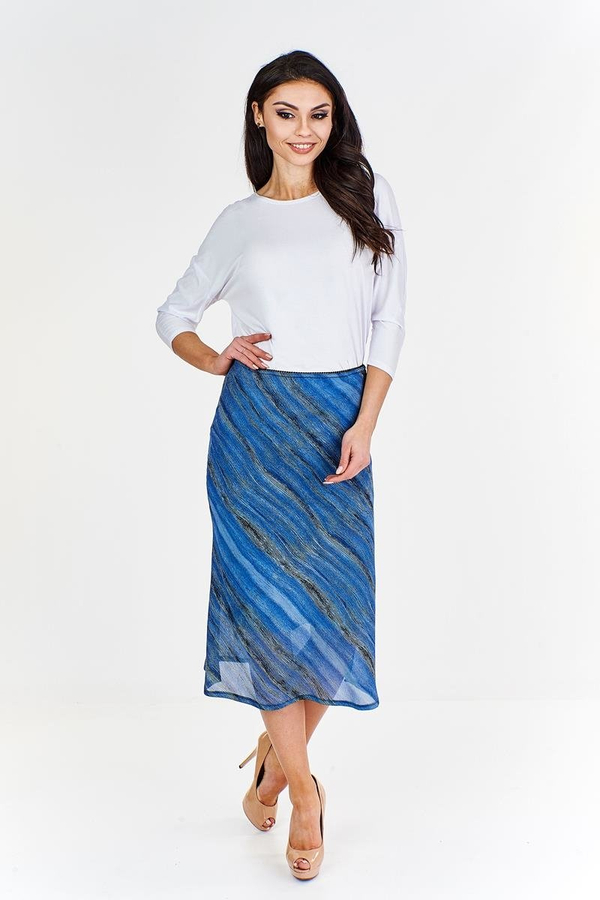 Spódnica FSP771 NIEBIESKI CIEMNY