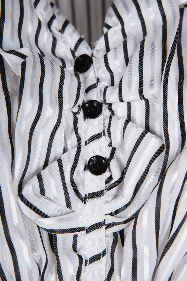 Sukienka FSU455 CZARNY BIAŁY