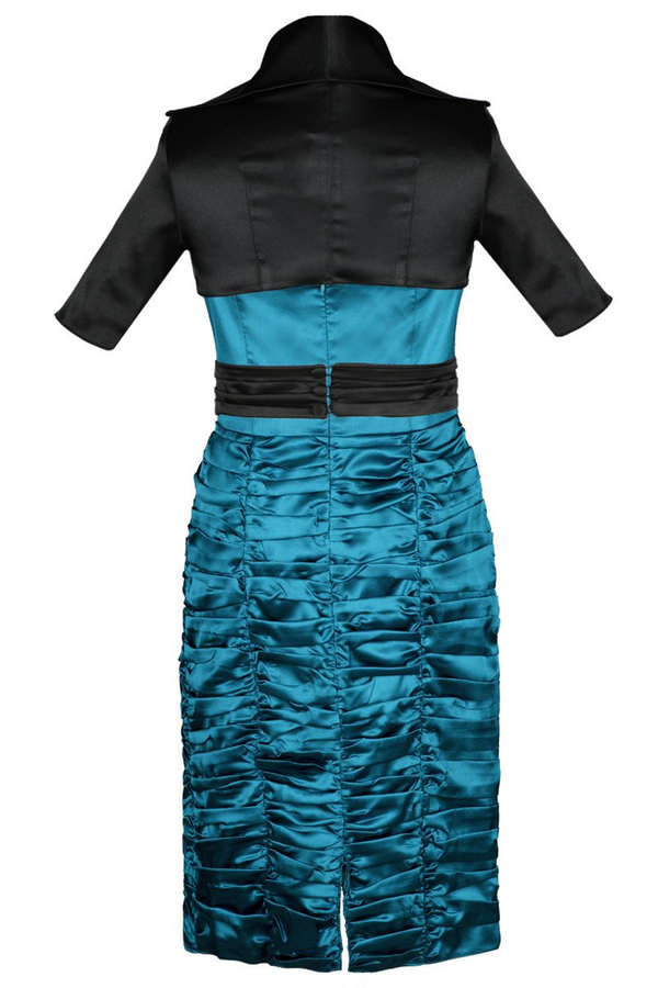 Sukienka FSU190 NIEBIESKI MORSKI